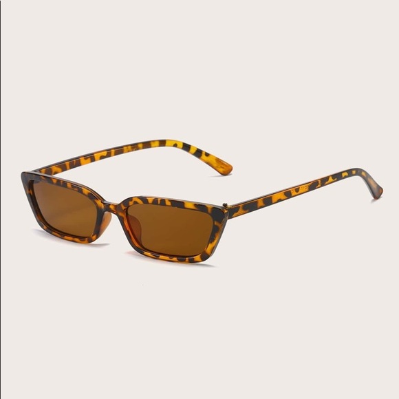Tortoiseshell Square Cat Eye Frame Sunglasses - Picture 2 of 4